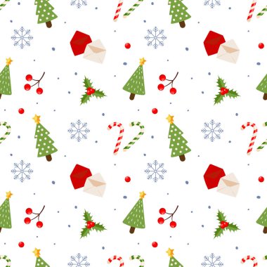 Noel ağacı, şeker kamışı, kar taneleri...,