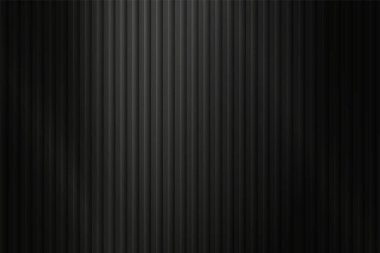 Abstract gradient background with trendy ribbed glass effect Black acrylic reeded fluted panel Vector illustration clipart