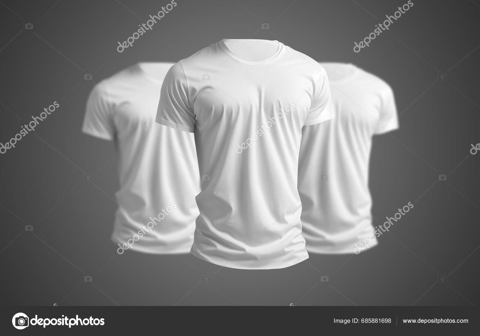 White Shirt Blank Mock Transparent Invisible Mannequin Dark Gray white-shirt-blank-mock-transparent-invisible-mannequin-dark-gray