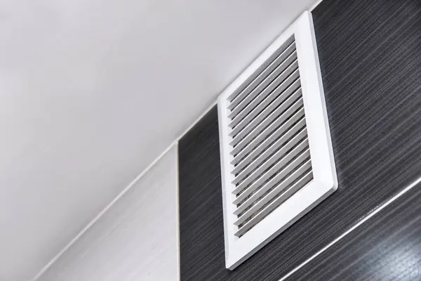 Evin tuvaletindeki duvardaki havalandırma sisteminden kurtul.