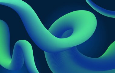 Blue and green combo color fluid shape background;