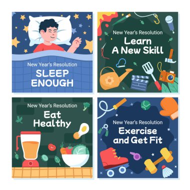 Yeni yıl için çözümler yaz.