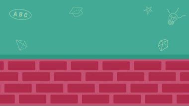 Sınıfta öğretmek için boş beyaz kağıdın yanındaki öğretmen.