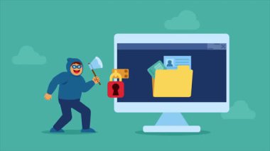 Sanal veri hırsızı dijital güvenliği kırdı.