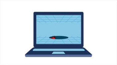 Bilgisayar hataları güvenlik bilgisayar sistemine saldırıyor ve enfekte oluyor.