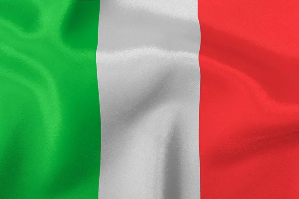 Tricolor Flag State Italy Closeup — Stock Photo, Image