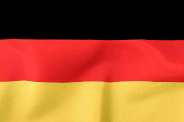 Tricolor Flag State Germany Closeup — Stock Photo, Image