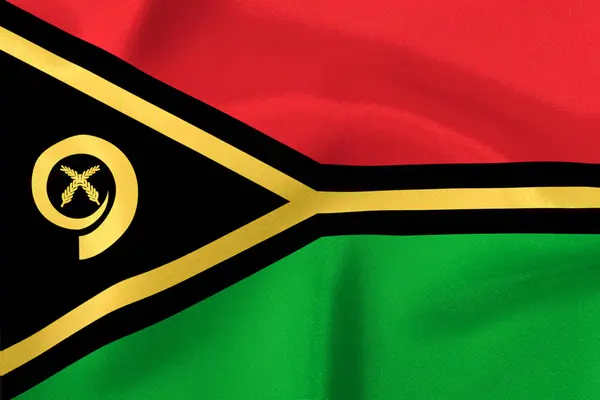 Zászló Állam Vanuatu Közelkép — Stock Fotó