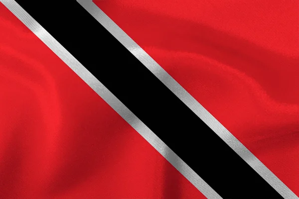 Bandiera Dello Stato Trinidad Tobago Primo Piano — Foto Stock