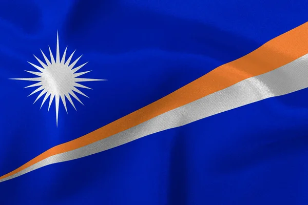 Vlajka Státu Marshallovy Ostrovy Close — Stock fotografie