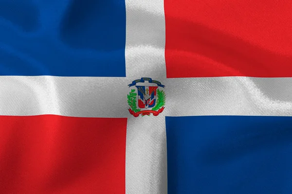 Flag Dominican Republic Close — Stock Photo, Image