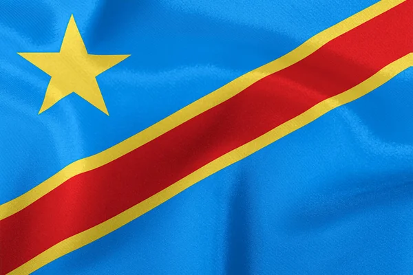 Bandeira Estado Congo Close — Fotografia de Stock