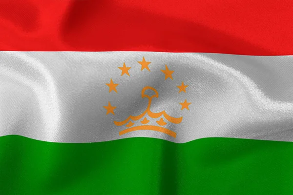 Tadzikistanin Valtion Lippu Lähikuva — kuvapankkivalokuva