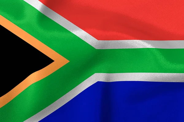 Bandeira República África Sul Close — Fotografia de Stock