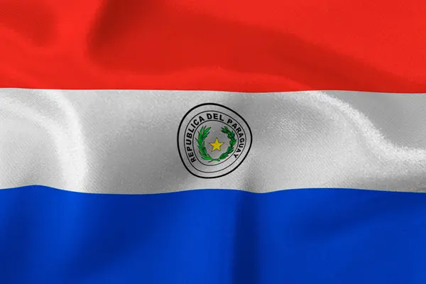 Flag State Paraguay Close — Stock Photo, Image