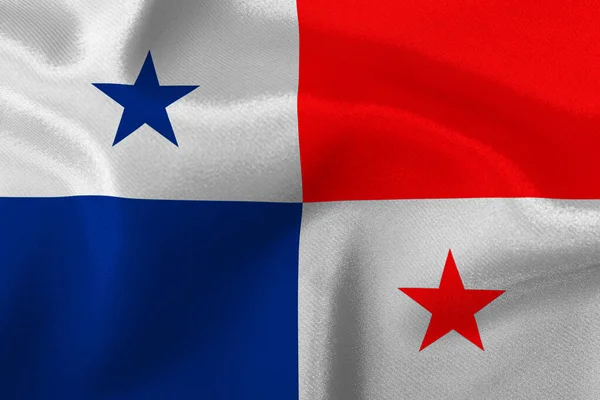 Bandiera Dello Stato Panama Primo Piano — Foto Stock