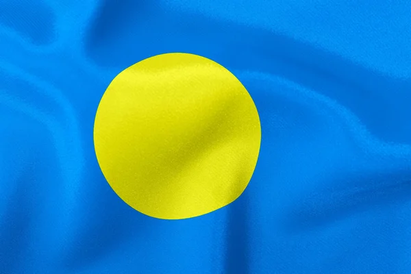 帕劳国国旗的特写 — 图库照片