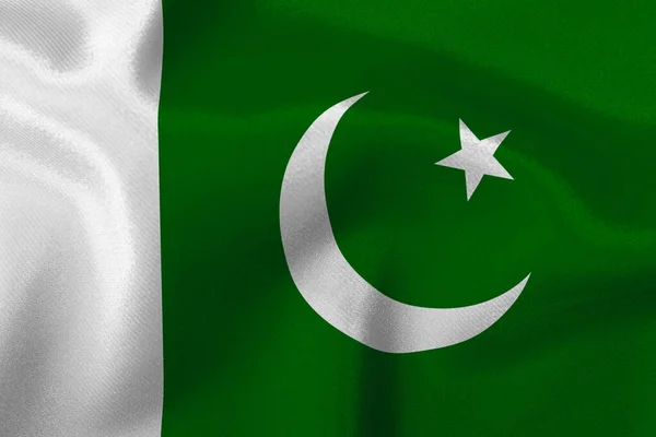パキスタン国旗閉鎖 — ストック写真