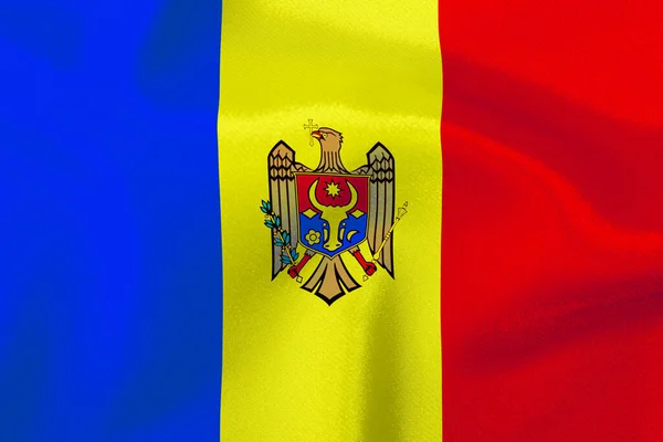 Bandeira Estado Moldávia Close — Fotografia de Stock