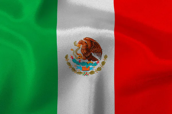 Σημαία Της Πολιτείας Του Μεξικού — Φωτογραφία Αρχείου
