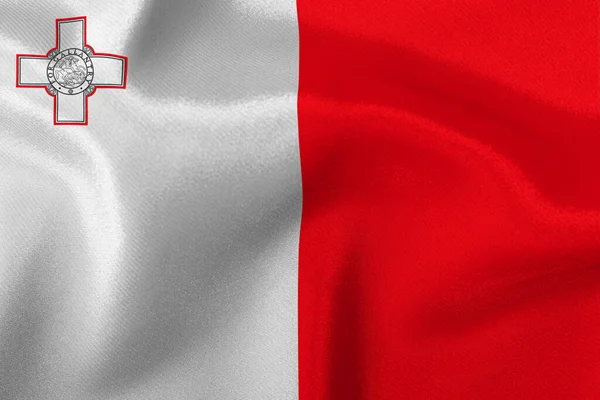 Vlajka Státu Malta Close — Stock fotografie