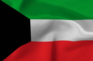 Kuveyt bayrağı yakın plan.