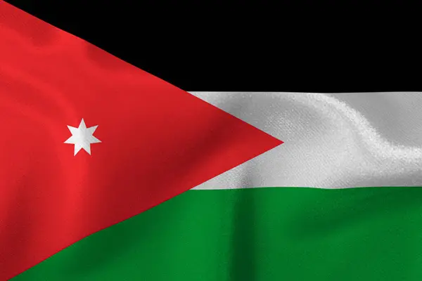 ジョーダン州の国旗 — ストック写真