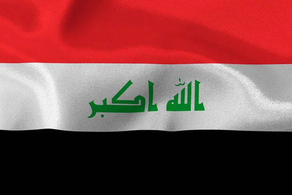 Bandeira Estado Iraque Close — Fotografia de Stock