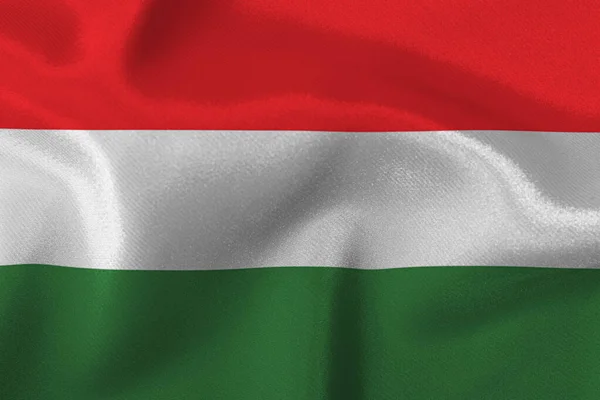 Flagge Des Staates Ungarn Großaufnahme — Stockfoto