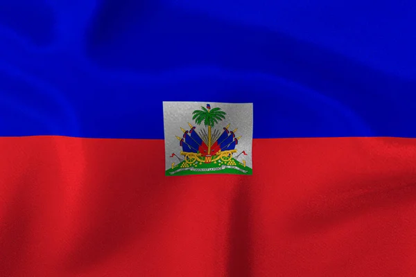 Haiti eyaleti bayrağı. Yakın plan..