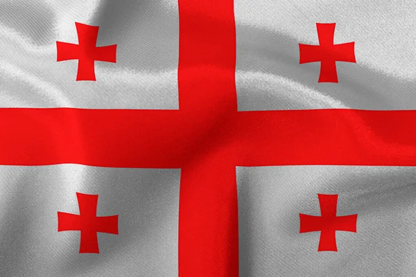 Флаг Штата Джорджия Крупным Планом — стоковое фото