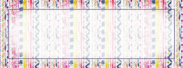 Digitale Zijden Sjaal Textiel Patroon Ontwerp — Stockfoto
