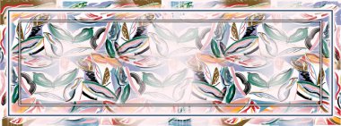 dijital ipek eşarp tekstil desen tasarımı