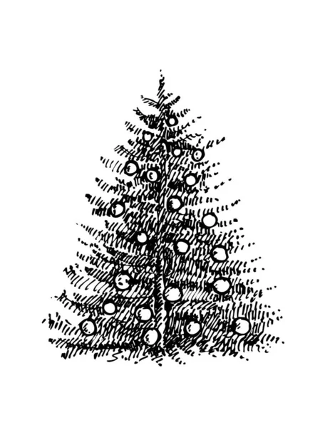 Рисунок Рождественской Ёлки — стоковый вектор