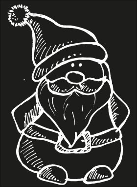 Noel Baba vektör illüstrasyonu