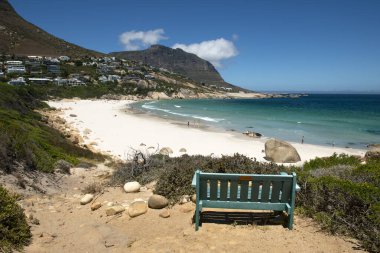 Llandudno sahilindeki bank, Cape Town Güney Afrika