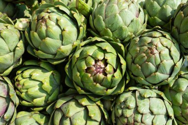 Enginar yığını yeşil desen arkaplanı