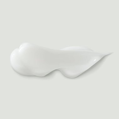 Cilt kremsi dalgalı doku lekeli güzellik ürünleri losyonu gerçekçi üç boyutlu vektör çizimi