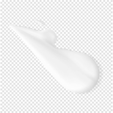 Beyaz krem nemlendirici gerçekçi vuruşlar