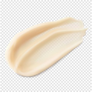 Cilt dokusu lekesi bej kozmetik krem gerçekçi izole vektör güzellik ürünü çizimi