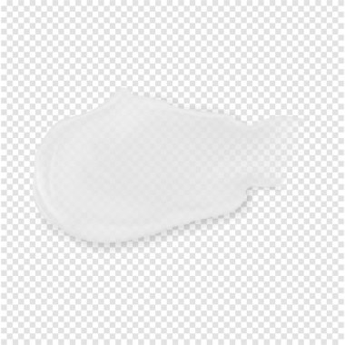 Cilt dokusu kozmetik ürünleri krem sürümü izole edilmiş gerçekçi vektör çizimi