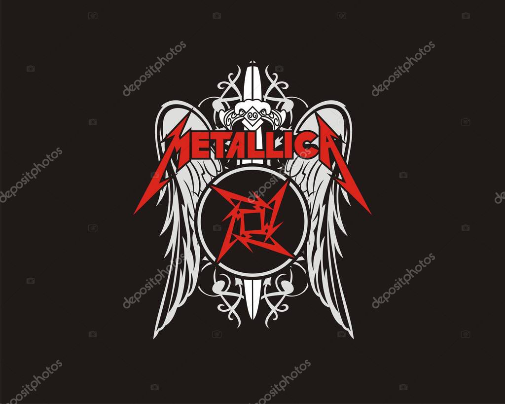 Metal band the lagend vector design