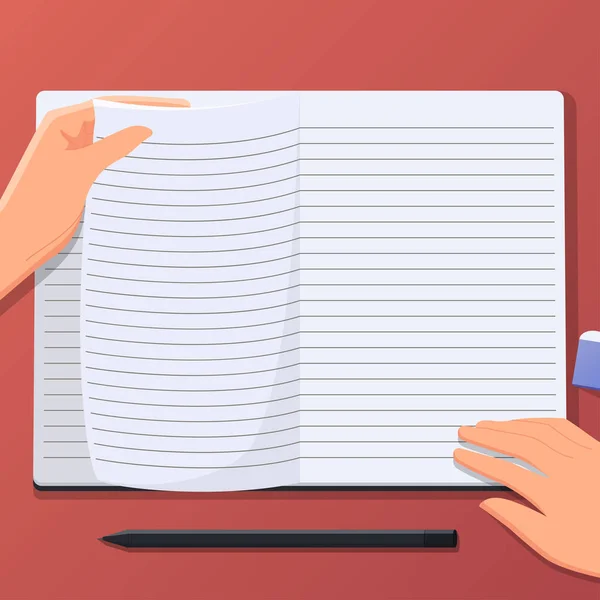 Blank open book vector illustration