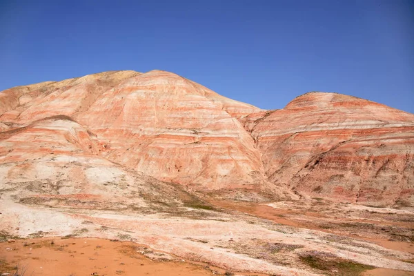 Khizi Nin Güzel Kızıl Dağları Mars Gezegenine Benzer Azerbaycan — Stok fotoğraf