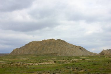 Güzel dağlar. Gobustan bölgesi. Azerbaycan.