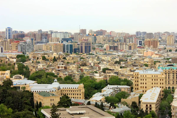 Baku Azerbajdzjan 2016 Gamla Innerstaden Ichari Shahar Royaltyfria Stockfoton