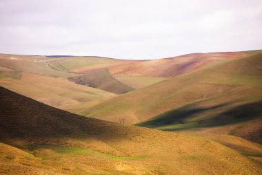 Güzel dağlar. Gobustan bölgesi. Azerbaycan.