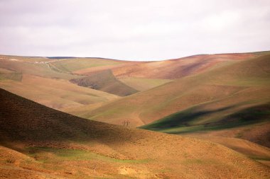 Güzel dağlar. Gobustan bölgesi. Azerbaycan.