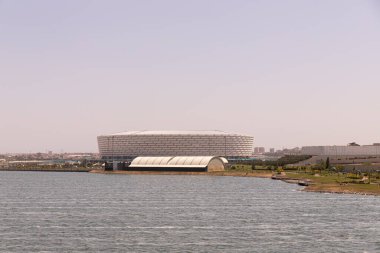 Bakü. Azerbaycan. 05.10.2021. Olimpiyat Stadyumu yakınındaki Boyuk-Shor Parkı.