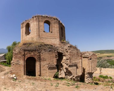 Guba 'daki antik Arnavut tapınağı. Azerbaycan.